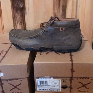 Twisted X men’s , brown bomber moccasins.